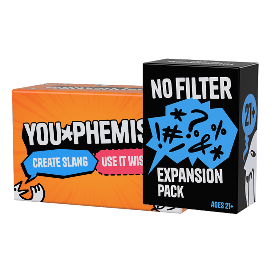 You-phemism and No Filter boxes for collection cards